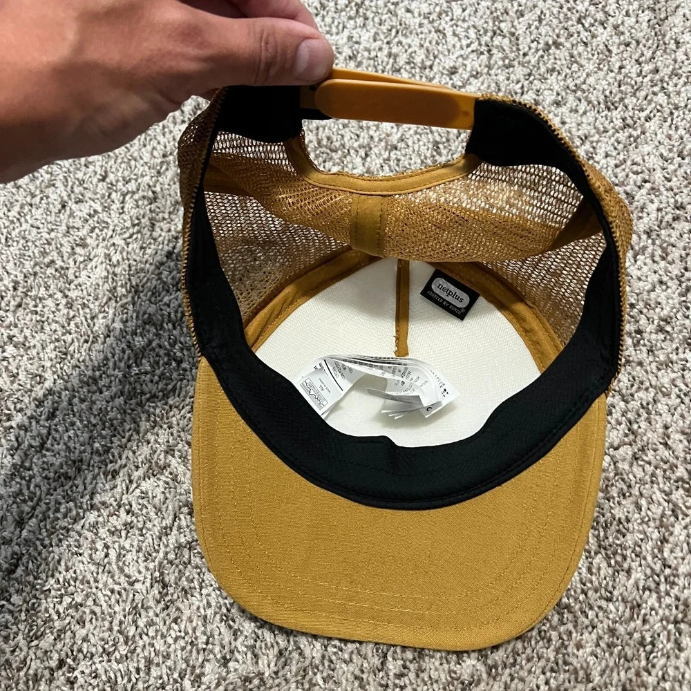 Patagonia Yellow SAVE OUR HOME PLANET TRUCKER HAT Hike Baseball Cap